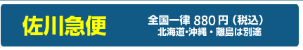 佐川急便送料（全国一律880円／北海道・沖縄・離島は別途）